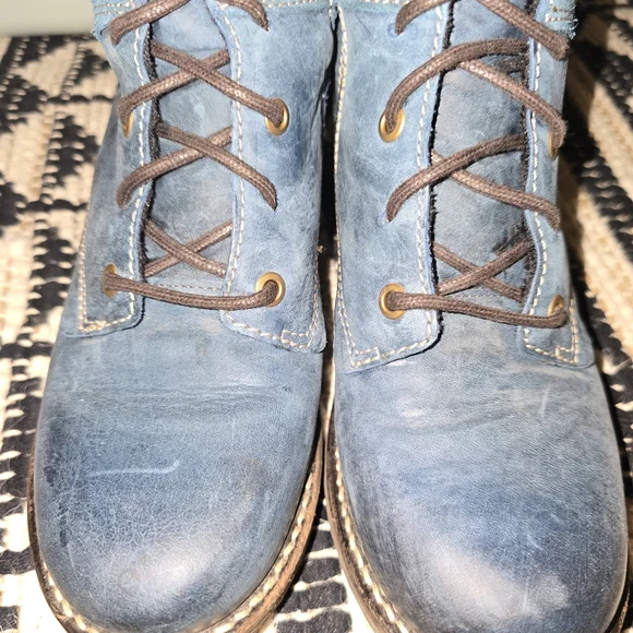 Dromedaris Kara Suede Leather womens  Olive Ankle Boot Size 7 - Picture 3 of 10